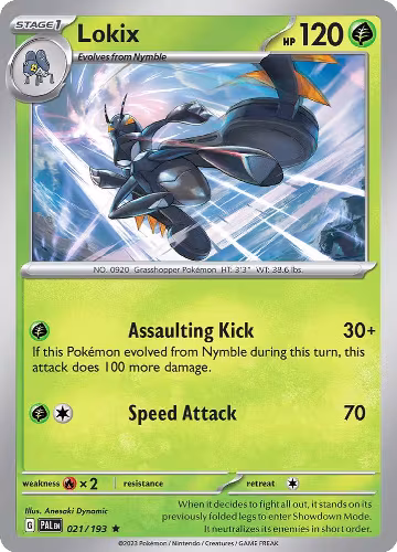 Lokix (021/193), Paldea Evolved — Pokémon card price