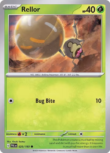 Rellor - 025/193 (025/193), Paldea Evolved — Pokémon card price