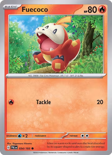 Fuecoco - 034/193 (034/193), Paldea Evolved — Pokémon card price
