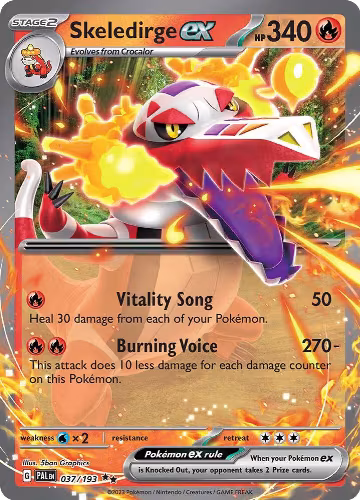 Skeledirge ex - 037/193 (037/193), Paldea Evolved — Pokémon card price