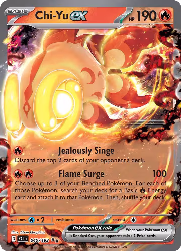 Chi-Yu ex - 040/193 (040/193), Paldea Evolved — Pokémon card price