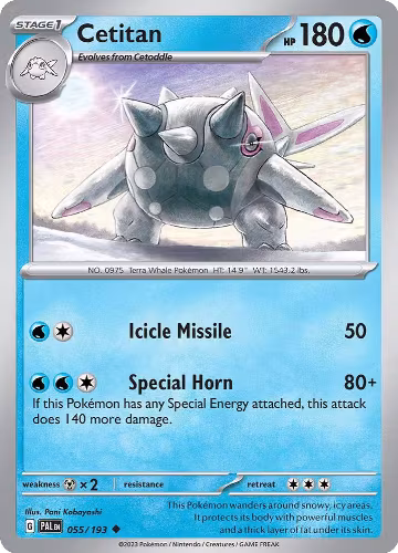 Cetitan - 055/193 (055/193), Paldea Evolved — Pokémon card price