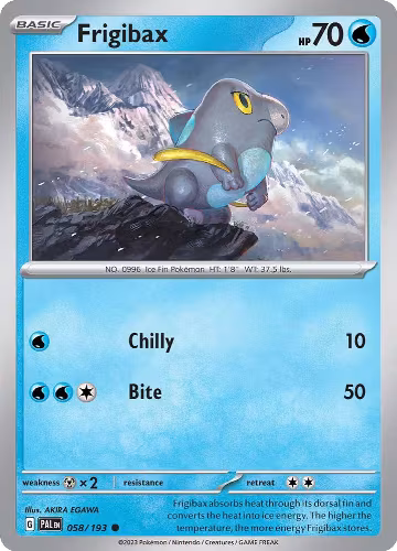 Frigibax - 058/193 (058/193), Paldea Evolved — Pokémon card price