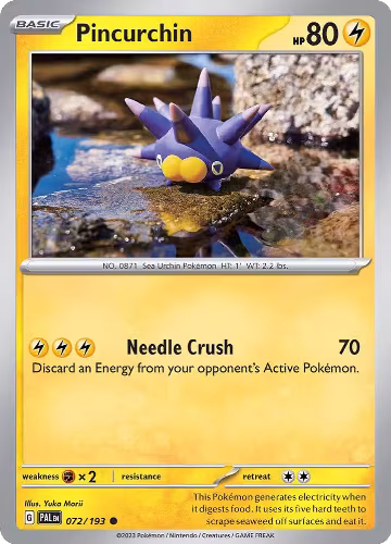 Pincurchin - 072/193 (072/193), Paldea Evolved — Pokémon card price