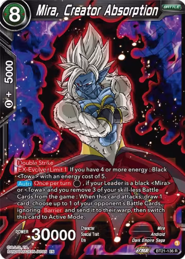 Mira, Creator Absorption (BT21-136), Wild Resurgence — DB Super card price