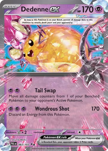 Dedenne ex - 093/193 (093/193), Paldea Evolved — Pokémon card price