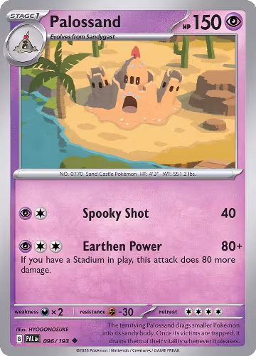 Palossand (096/193), Paldea Evolved — Pokémon card price
