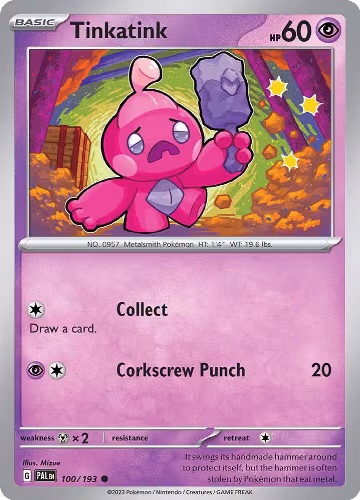 Tinkatink - 100/193 (100/193), Paldea Evolved — Pokémon card price