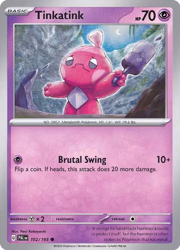 Tinkatink - 102/193 (102/193), Paldea Evolved — Pokémon card price