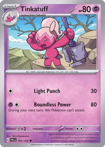 Tinkatuff - 103/193 (103/193), Paldea Evolved — Pokémon card price