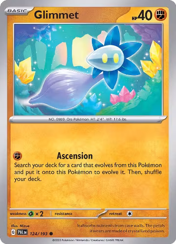 Glimmet - 124/193 (124/193), Paldea Evolved — Pokémon card price