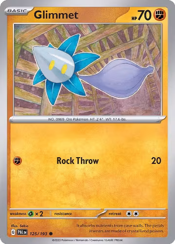 Glimmet - 125/193 (125/193), Paldea Evolved — Pokémon card price