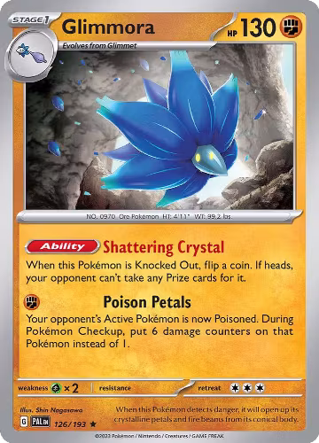 Glimmora (126/193), Paldea Evolved — Pokémon card price