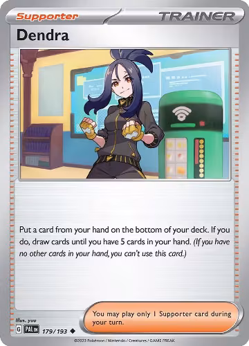 Dendra - 179/193 (179/193), Paldea Evolved — Pokémon card price