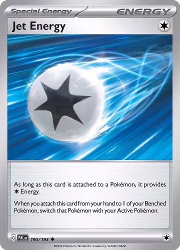Jet Energy (190/193), Paldea Evolved — Pokémon card price