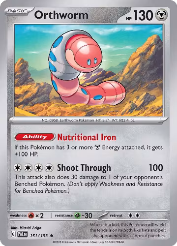 Orthworm (151/193), Paldea Evolved — Pokémon card price