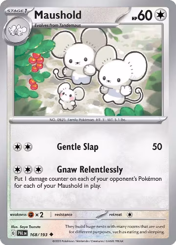 Maushold (168/193), Paldea Evolved — Pokémon card price
