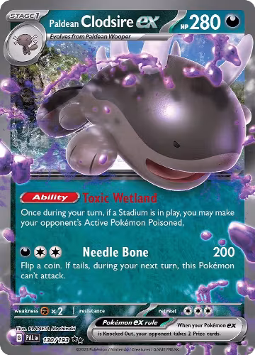Paldean Clodsire ex (130/193), Paldea Evolved — Pokémon card price