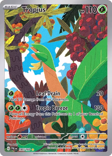 Tropius - 195/193 (195/193), Paldea Evolved — Pokémon card price
