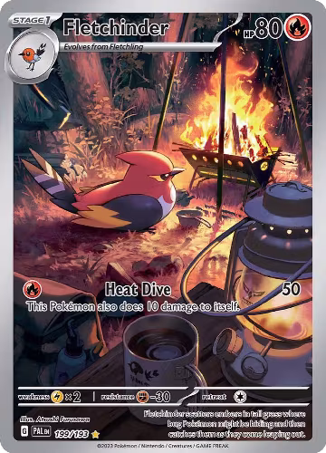Fletchinder - 199/193 (199/193), Paldea Evolved — Pokémon card price