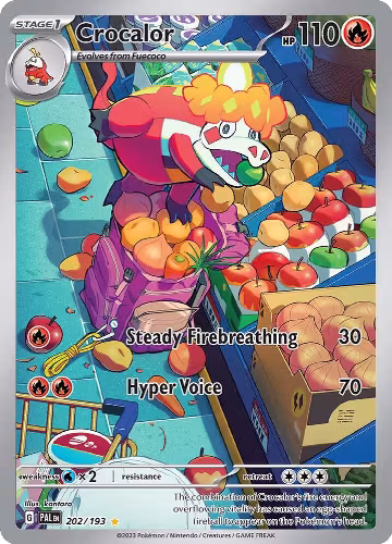 Crocalor - 202/193 (202/193), Paldea Evolved — Pokémon card price