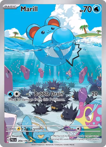 Marill - 204/193 (204/193), Paldea Evolved — Pokémon card price