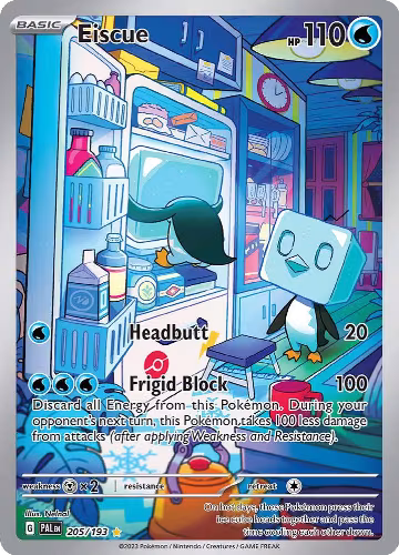 Eiscue - 205/193 (205/193), Paldea Evolved — Pokémon card price