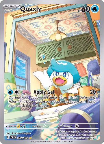 Quaxly - 206/193 (206/193), Paldea Evolved — Pokémon card price