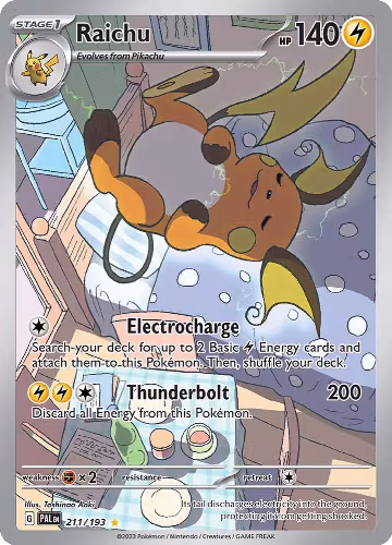 Raichu - 211/193 (211/193), Paldea Evolved — Pokémon card price