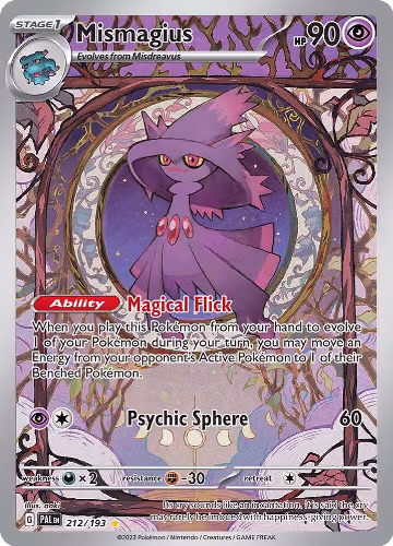 Mismagius - 212/193 (212/193), Paldea Evolved — Pokémon card price