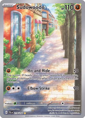 Sudowoodo - 219/193 (219/193), Paldea Evolved — Pokémon card price