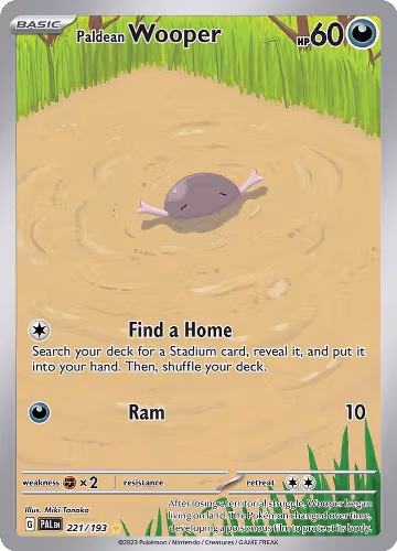 Paldean Wooper - 221/193 (221/193), Paldea Evolved — Pokémon card price