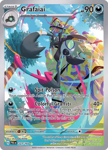 Grafaiai - 223/193 (223/193), Paldea Evolved — Pokémon card price