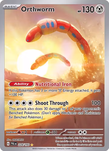 Orthworm - 224/193 (224/193), Paldea Evolved — Pokémon card price