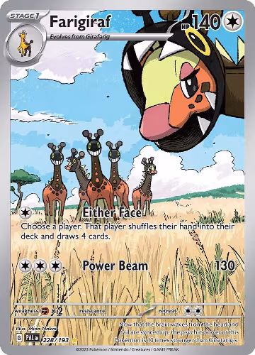 Farigiraf - 228/193 (228/193), Paldea Evolved — Pokémon card price
