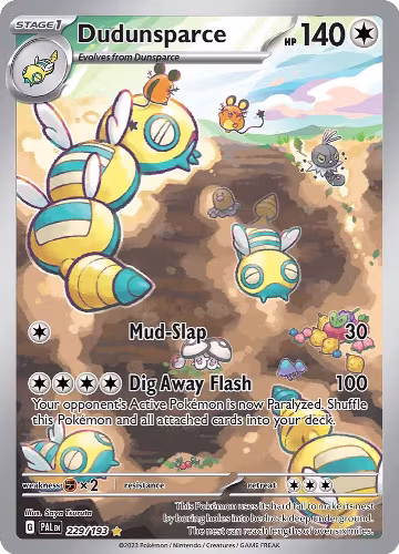Dudunsparce - 229/193 (229/193), Paldea Evolved — Pokémon card price