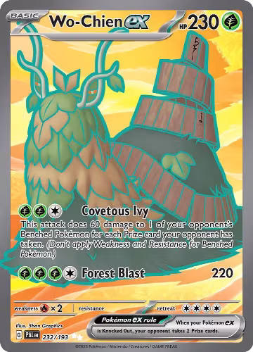Wo-Chien ex - 232/193 (232/193), Paldea Evolved — Pokémon card price