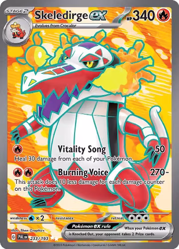 Skeledirge ex - 233/193 (233/193), Paldea Evolved — Pokémon card price