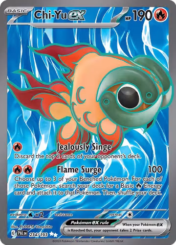 Chi-Yu ex - 234/193 (234/193), Paldea Evolved — Pokémon card price