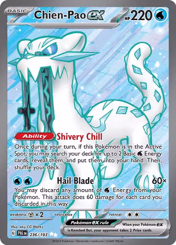 Chien-Pao ex - 236/193 (236/193), Paldea Evolved — Pokémon card price