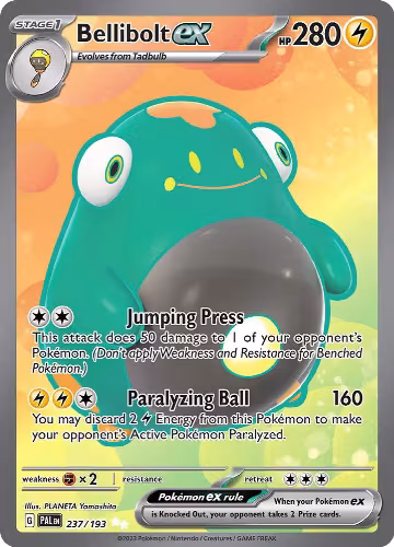 Bellibolt ex - 237/193 (237/193), Paldea Evolved — Pokémon card price