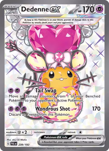 Dedenne ex - 239/193 (239/193), Paldea Evolved — Pokémon card price