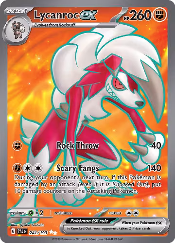 Lycanroc ex - 241/193 (241/193), Paldea Evolved — Pokémon card price