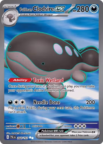 Paldean Clodsire ex - 244/193 (244/193), Paldea Evolved — Pokémon card price