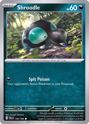 Shroodle - 145/193 (145/193), Paldea Evolved — Pokémon card price