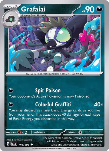 Grafaiai (146/193), Paldea Evolved — Pokémon card price