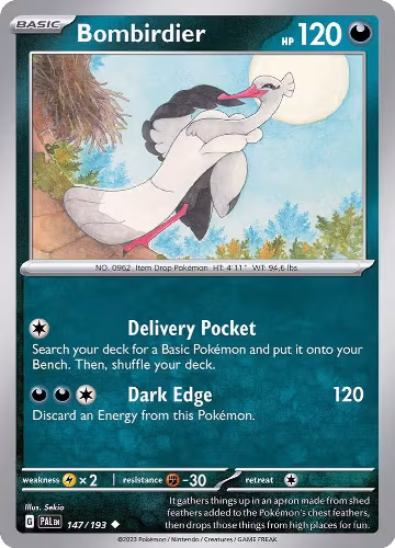 Bombirdier (147/193), Paldea Evolved — Pokémon card price