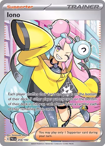 Iono - 254/193 (254/193), Paldea Evolved — Pokémon card price