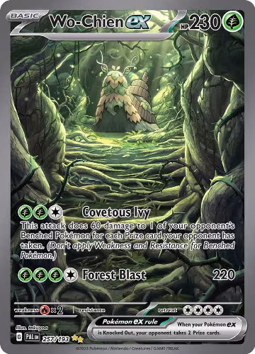 Wo-Chien ex - 257/193 (257/193), Paldea Evolved — Pokémon card price