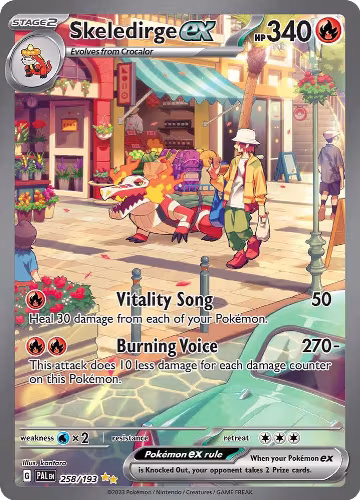 Skeledirge ex - 258/193 (258/193), Paldea Evolved — Pokémon card price